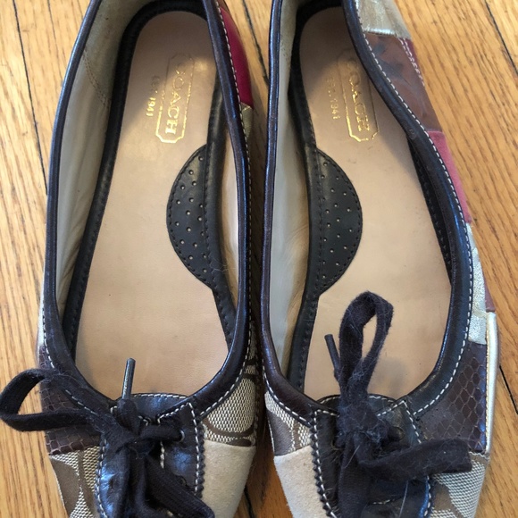 COACH FLATS - SIZE 7 - Picture 1 of 2